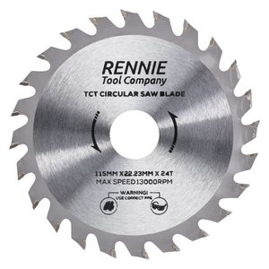 115mm x 24T TCT Circular Wood Saw Blade Fits Bosch, Festool, Makita, Worx, Black & Decker etc