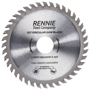 115mm x 40T TCT Circular Wood Saw Blades Fits Bosch, , Dewalt, Festool, Makita, Worx, Black & Decker etc