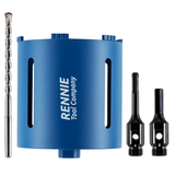 Diamond Core Drill Bit Sets With Adapters & Centre Drill - Wet or Dry Drilling High Performance