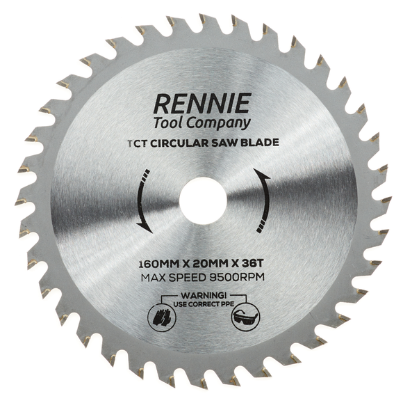 160mm x 36T TCT Circular Wood Saw Blade Fits Bosch, Makita And More