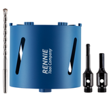 Diamond Core Drill Bit Sets With Adapters & Centre Drill - Wet or Dry Drilling High Performance