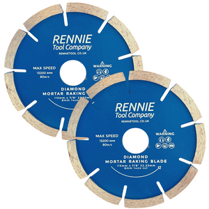 2 x 115mm Diamond Mortar Raking Blade / Pointing Raker Disc