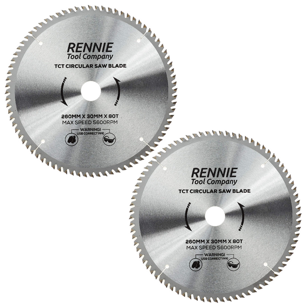 2P 260mm x 80T TCT Circular Wood Saw Blade Rennie