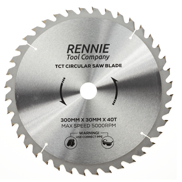 300mm x 40T TCT Circular Wood Saw Blade. Fits Multiple Circular Saws