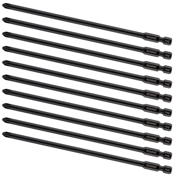 10 Pack x PH2 157mm Autofeed Screwdriver Bits for Makita BFR550 DFR550 & 6843