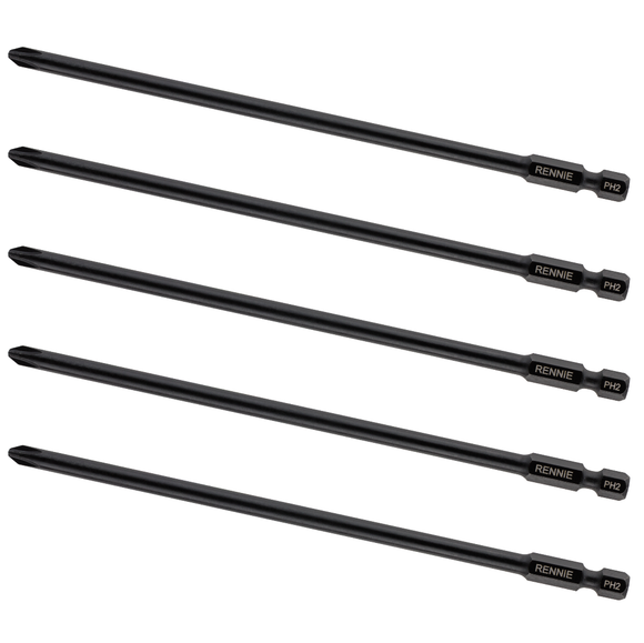 5 Pack x PH2 157mm Autofeed Screwdriver Bits for Makita BFR550 DFR550 & 6843