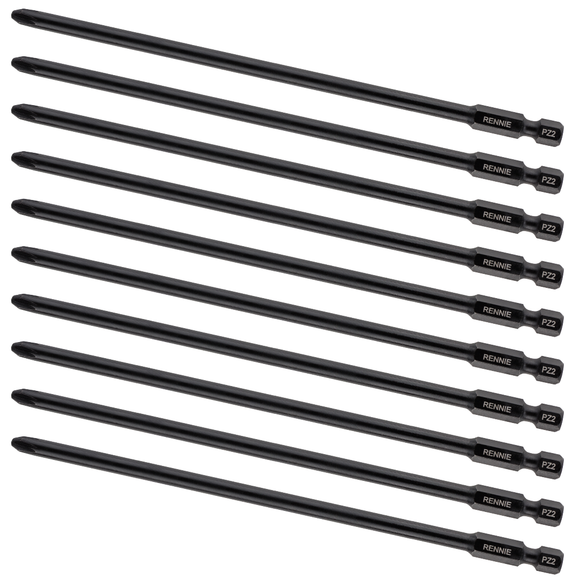 10 Pack x PZ2 157mm Autofeed Screwdriver Bits for Makita BFR550 DFR550 & 6843