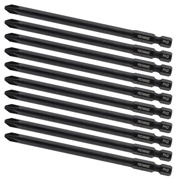 10 Pack x PH2 110mm Autofeed Screwdriver Bits For Makita 6830 6831, Helfer MSV-6 & BUHNEN 20-45