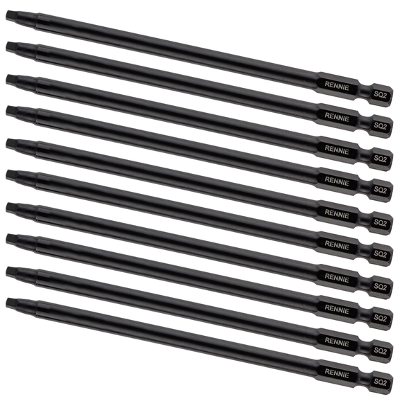 10 Pack x SQ2 130mm Autofeed Screwdriver Bits For SENCO DuraSpin DS200 DS202 DS205 EA0122 and TYREX D404-14V