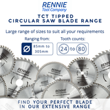 260mm x 60T TCT Circular Saw Blade - Compatible with Dewalt