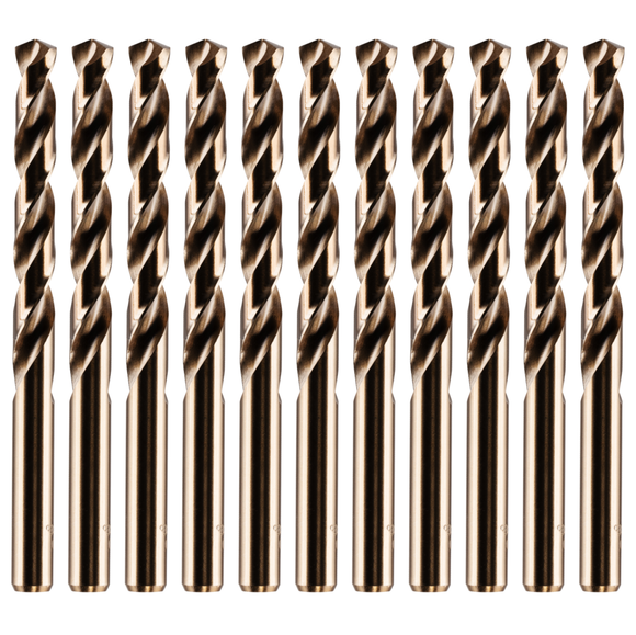 Box Of 10 Cobalt Jobber Drill Bits 1mm - 6.5mm High-Performance Drilling