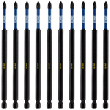 10 Pack PH1 x 150mm Extra Long Magnetic Impact Screwdriver Bits Set Phillips #1