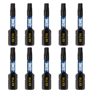 10 Pack - T15 Torx 32mm Long Magnetic Impact Screwdriver Bits Set TX15