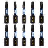 10 Pack - T15 Torx 32mm Long Magnetic Impact Screwdriver Bits Set TX15